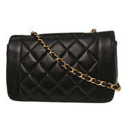 Chanel Black Lambskin Small Diana Shoulder Bag 196093