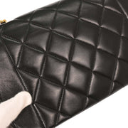 Chanel Black Lambskin Small Diana Shoulder Bag 196093