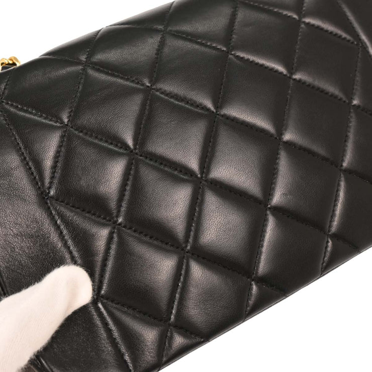 Chanel Black Lambskin Small Diana Shoulder Bag 196093