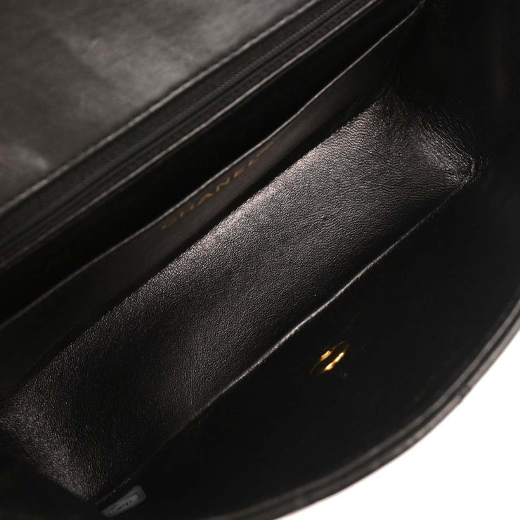 Chanel Black Lambskin Small Diana Shoulder Bag 196093