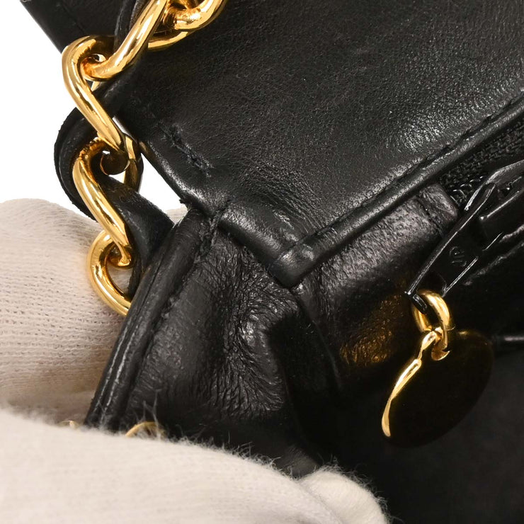 Chanel Black Lambskin Small Diana Shoulder Bag 196093