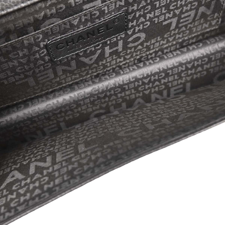 Chanel Black Calfskin Handbag 196098