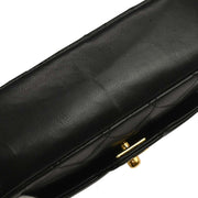 Chanel Black Lambskin Single Flap Shoulder Bag 196107
