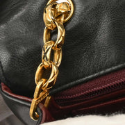 Chanel Black Lambskin Single Flap Shoulder Bag 196107