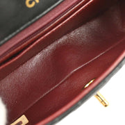 Chanel Black Lambskin Single Flap Shoulder Bag 196107