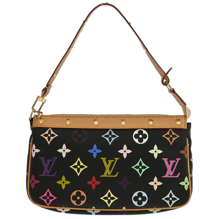 Louis Vuitton Black Multicolor Pochette Accessoires M92648 SL0033 196108