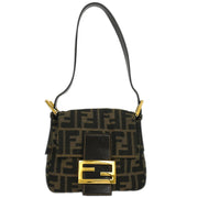 Fendi Brown Canvas Zucca Handbag 196121