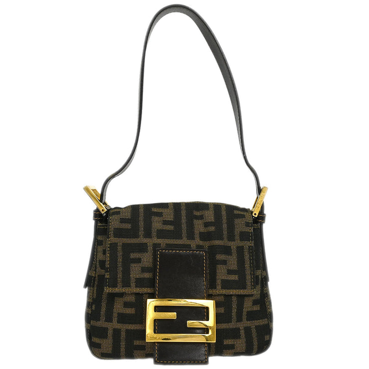 Fendi Brown Canvas Zucca Handbag 196121