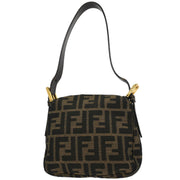 Fendi Brown Canvas Zucca Handbag 196121
