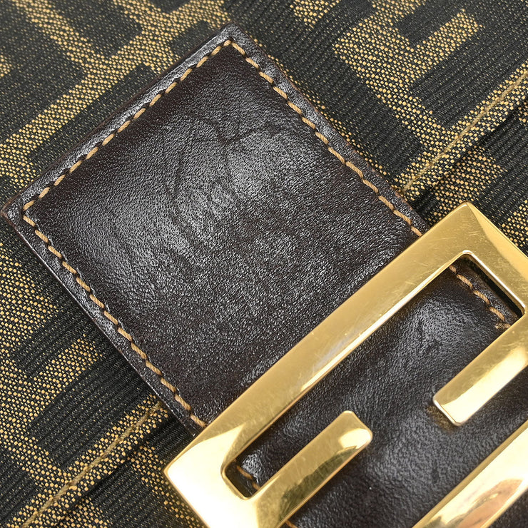 Fendi Brown Canvas Zucca Handbag 196121