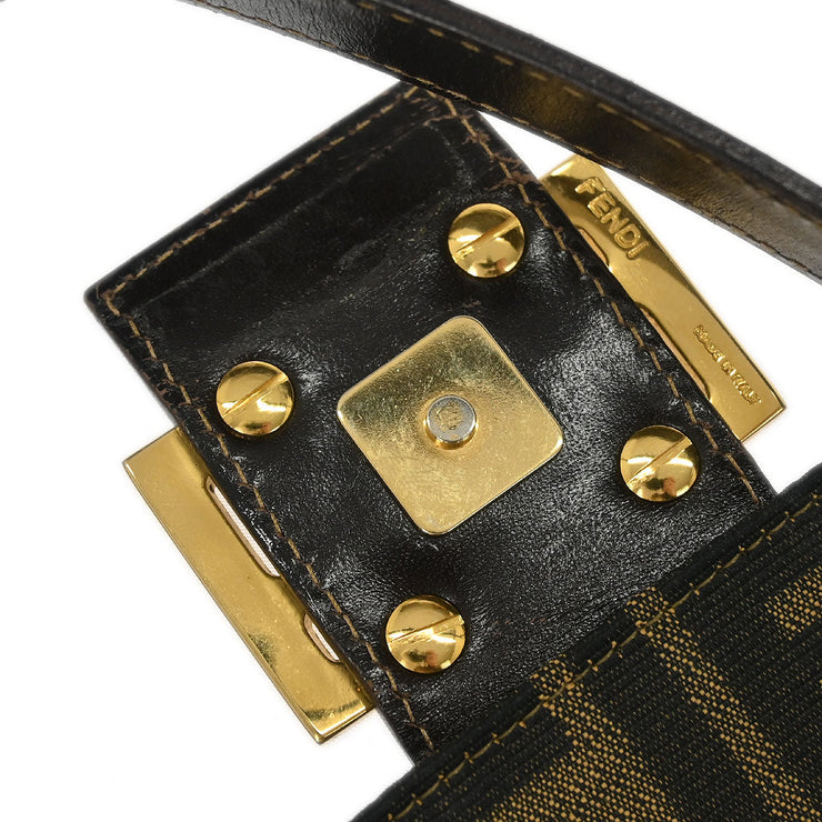 Fendi Brown Canvas Zucca Handbag 196121