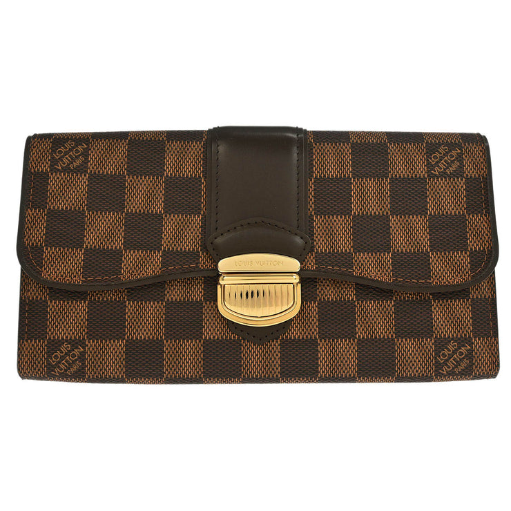 Louis Vuitton Damier Portefeuille Sistina Wallet N61747 CA3150 196123