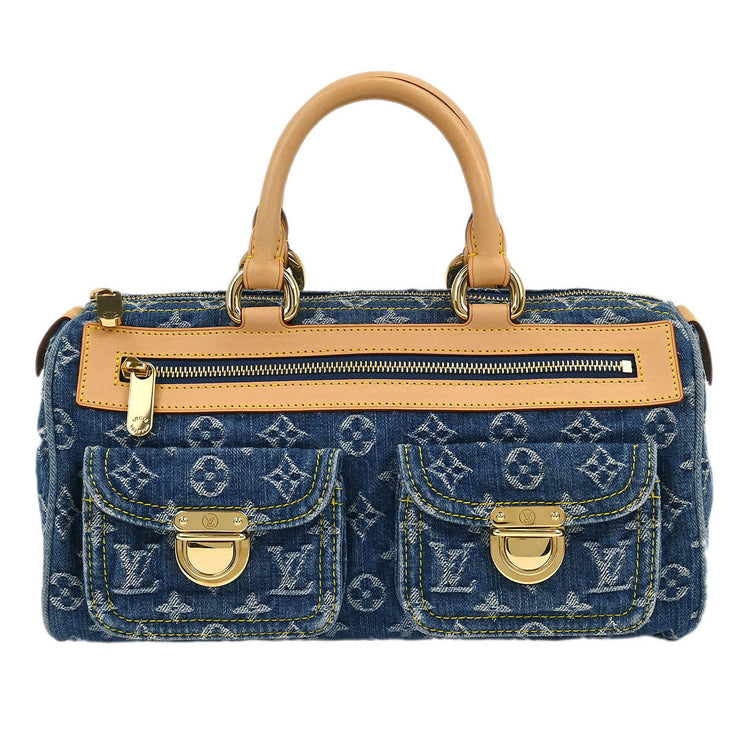 Louis Vuitton Blue Monogram Denim Neo Speedy Handbag M95019 SP0095 196129