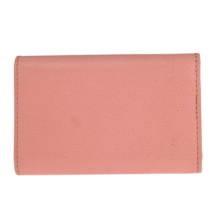 Chanel Pink Calfskin Key Case Small Good 196133