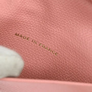Chanel Pink Calfskin Key Case Small Good 196133