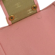 Chanel Pink Calfskin Key Case Small Good 196133