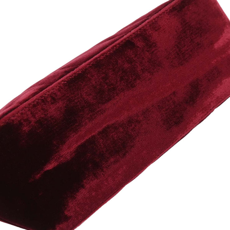 Chanel Bordeaux Velvet Mademoiselle Chain Handbag 196137