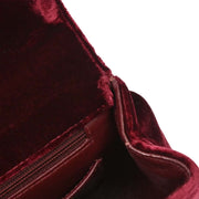 Chanel Bordeaux Velvet Mademoiselle Chain Handbag 196137