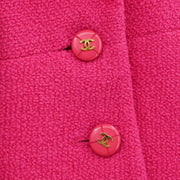 Chanel Single Breasted Jacket Pink 95P #36 196143