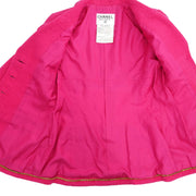 Chanel Single Breasted Jacket Pink 95P #36 196143