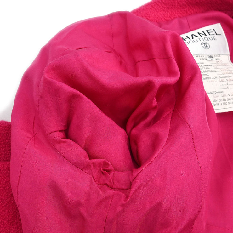 Chanel Single Breasted Jacket Pink 95P #36 196143