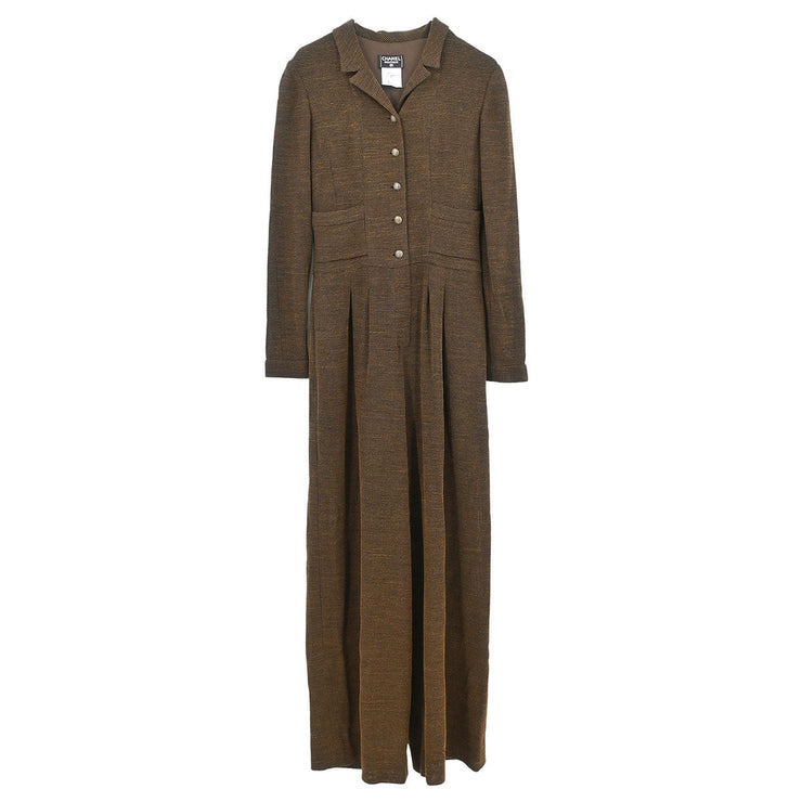 Chanel Jumpsuit Brown 97A #40 196144