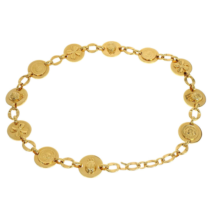 Chanel Chain Belt Icon Medallion Gold Small Good 196151