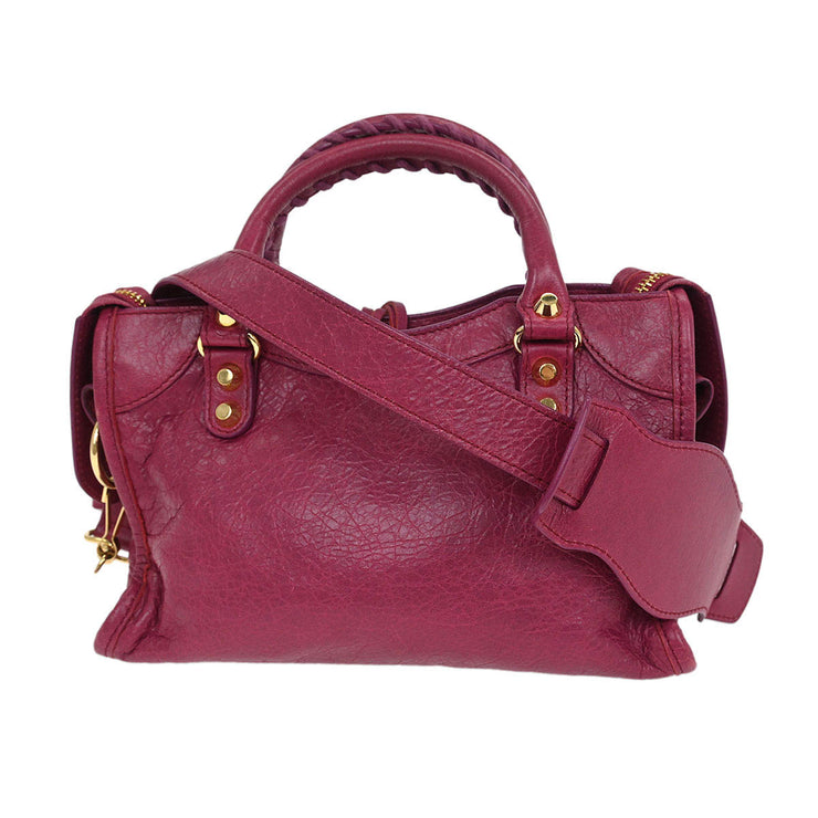 Balenciaga Pink Classic Mini City 2way Handbag 300295.5542.A.1669 196159