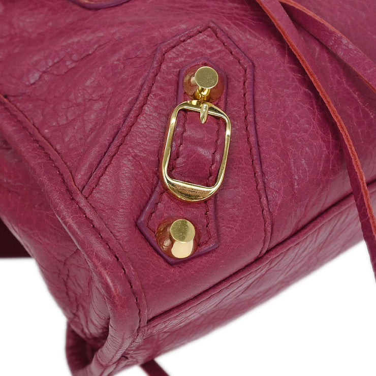 Balenciaga Pink Classic Mini City 2way Handbag 300295.5542.A.1669 196159
