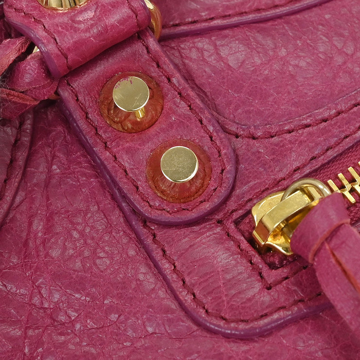 Balenciaga Pink Classic Mini City 2way Handbag 300295.5542.A.1669 196159