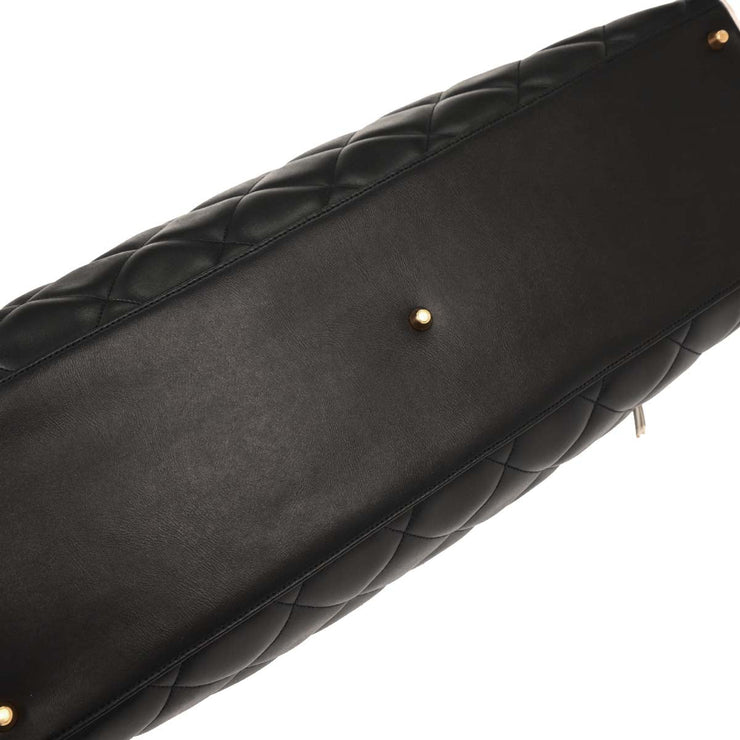 Chanel Black Calfskin Travel Bowling Bag 196161