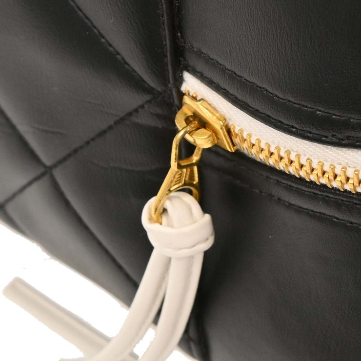 Chanel Black Calfskin Travel Bowling Bag 196161