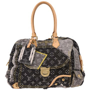 Louis Vuitton Monogram Denim Patchwork Bowly Shoulder Bag M95377 CE1057 196162