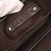 Celine Brown Canvas Embossed Leather Macadam Tote Handbag WC-ST-0059 196165