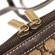 Celine Beige Canvas Macadam Shoulder Bag YS00/55 196166