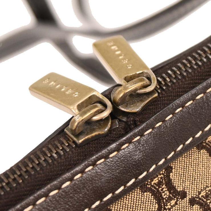 Celine Beige Canvas Macadam Shoulder Bag YS00/55 196166