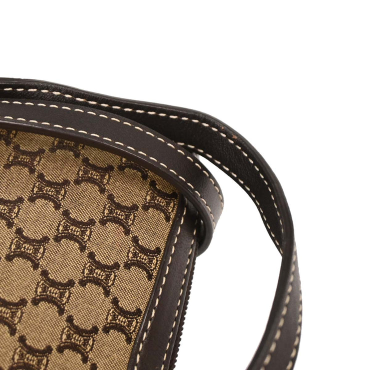 Celine Beige Canvas Macadam Shoulder Bag YS00/55 196166