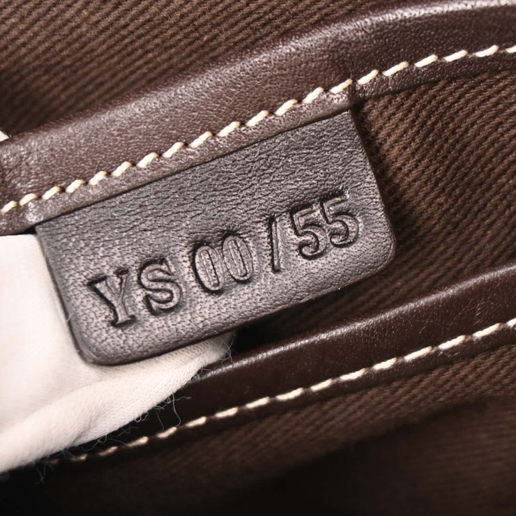 Celine Beige Canvas Macadam Shoulder Bag YS00/55 196166