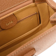 Gucci Brown Pigskin Bamboo 2way Handbag 000-2113-0188 196172