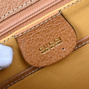Gucci Brown Pigskin Bamboo 2way Handbag 000-2113-0188 196172