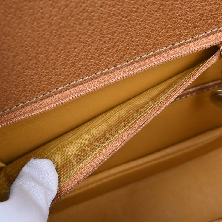Gucci Brown Pigskin Bamboo 2way Handbag 000-2113-0188 196172