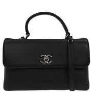 Chanel Black Lambskin Trendy CC 2way Handbag 196173