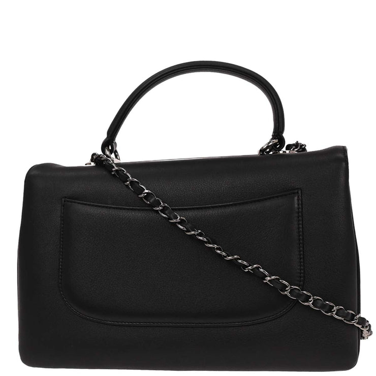 Chanel Black Lambskin Trendy CC 2way Handbag 196173