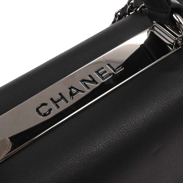 Chanel Black Lambskin Trendy CC 2way Handbag 196173