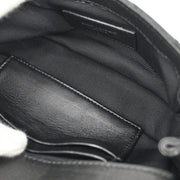Saint Laurent Black Baby Chai Punk Frilled Shoulder Bag 196176