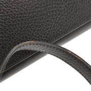 Hermes Black Ardennes Kelly 32 Sellier Handbag  Square:G4 196181