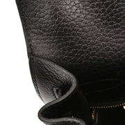 Hermes Black Ardennes Kelly 32 Sellier Handbag  Square:G4 196181
