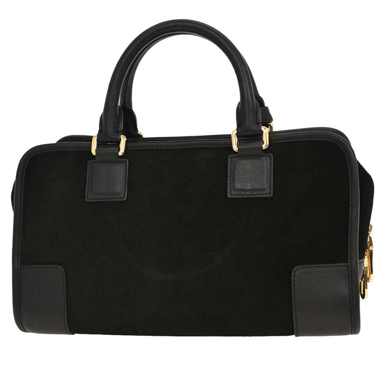 Loewe Black Suede Leather Amazona 28 Handbag 051403 196182