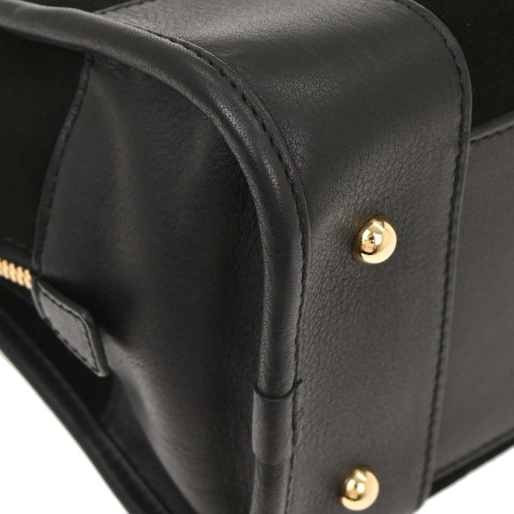 Loewe Black Suede Leather Amazona 28 Handbag 051403 196182