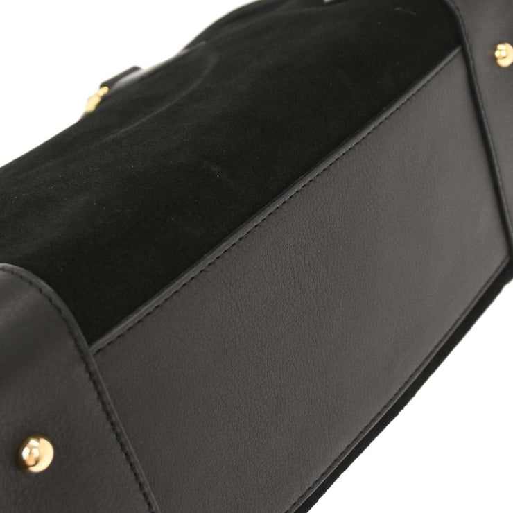 Loewe Black Suede Leather Amazona 28 Handbag 051403 196182